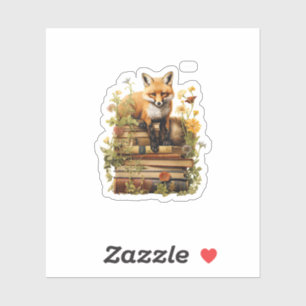 Cottagecore Aesthetic With Book Cute Goblincore Cr Sticker