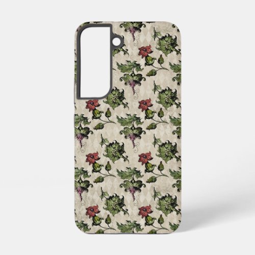Cottagecore and Witchy flowers on Old Paper Samsung Galaxy S22 Case