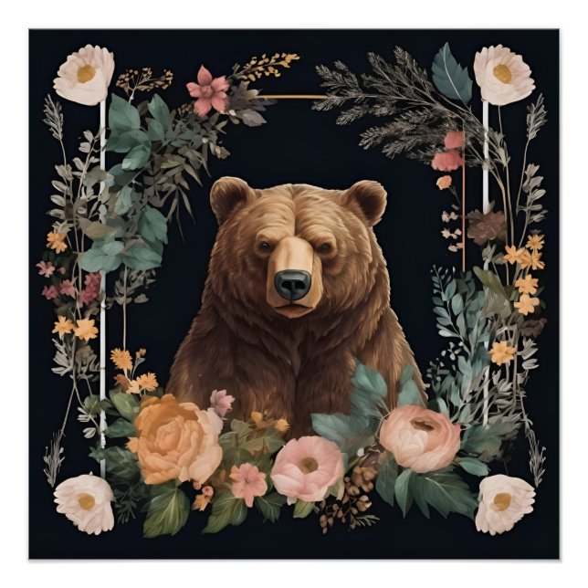 Cottagecore Bear Poster (Front)