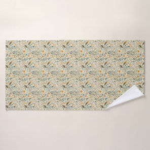Cottagecore Birds and Wildflowers Bath Towel Set