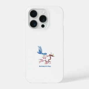 Cottagecore Bluebird Cherry Blossom Be Kind It Is  iPhone 15 Pro Case