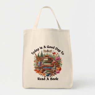 Cottagecore Books, Coffee Dragonfly Tote Bag
