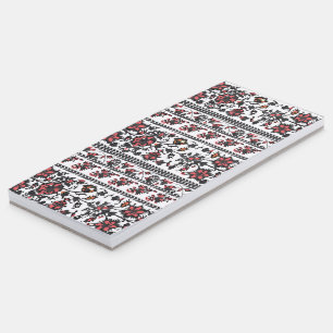 Cottagecore Botanical Floral Pattern Magnetic Notepad