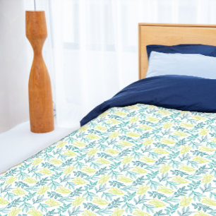 Cottagecore botanical pattern duvet cover