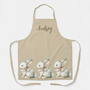 Cottagecore Bunny Charm All-Over Print Apron