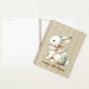 Cottagecore Bunny Charm All-Over Print Apron Planner