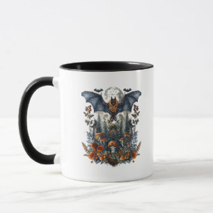 Cottagecore Butterflies Bats N Mushroom Moon Gobli Mug