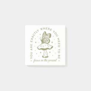 Cottagecore butterfly mushroom aesthetic quotes post-it notes