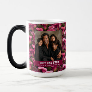 Cottagecore Calla Lilies Dad Birthday Elegant Color Morph Mug