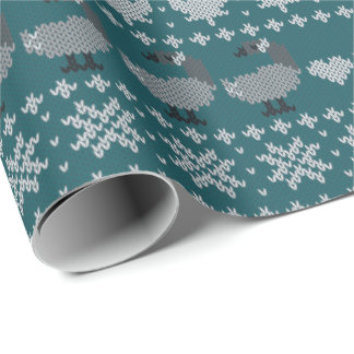 Cottagecore Canadiana Fair Isle Wrapping Paper