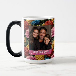 Cottagecore Carnation Flower First Time Dad Day Color Morph Mug