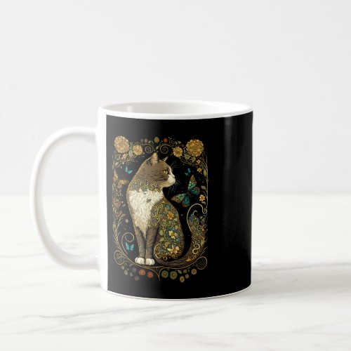 Cottagecore Cat Aesthetics Garden Nature Lover Wom Coffee Mug