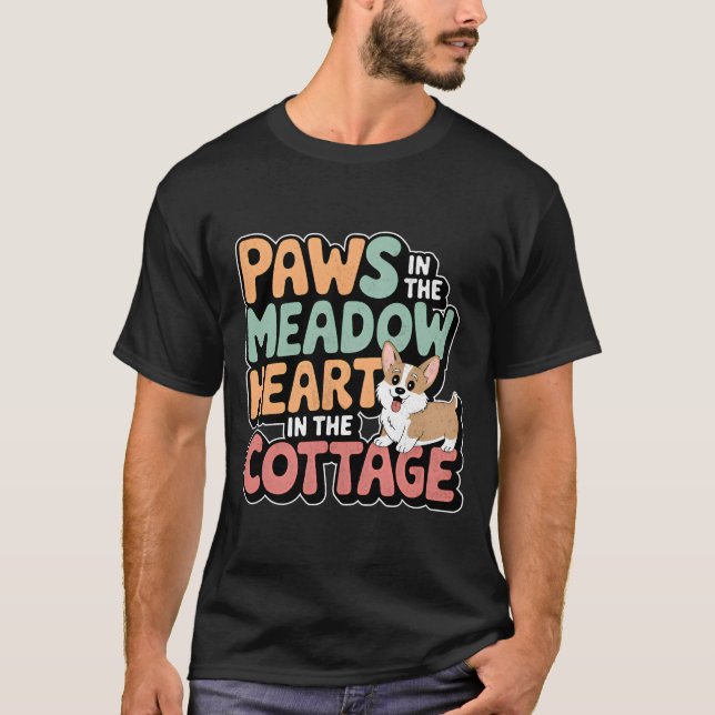 Cottagecore Corgi T-Shirt (Front)