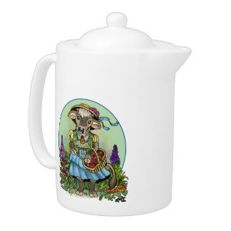 Cottagecore Cowgirl Teapot