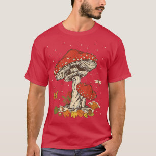 Cottagecore Dark Academia Magical Mushroom Fungi 4 T-Shirt