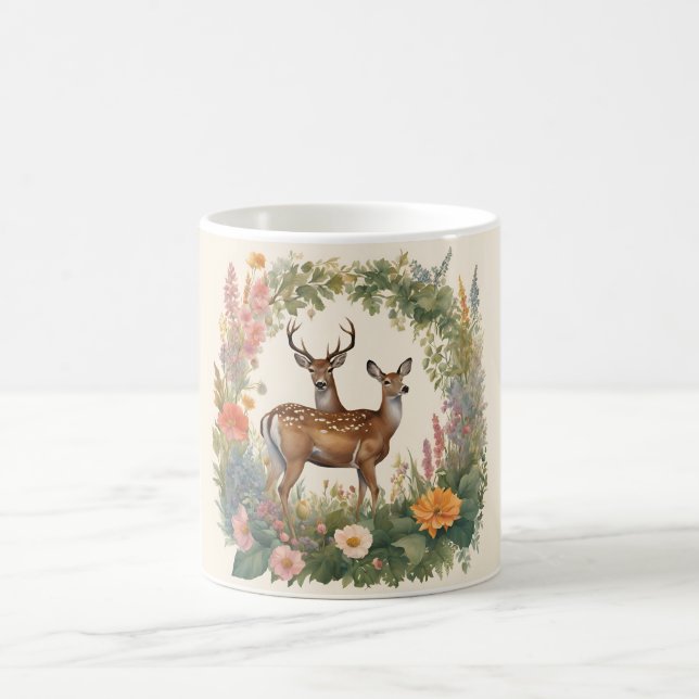 Cottagecore Deer Coffee Mug (Center)