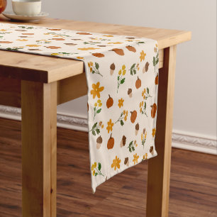 Cottagecore Fall Pattern Short Table Runner