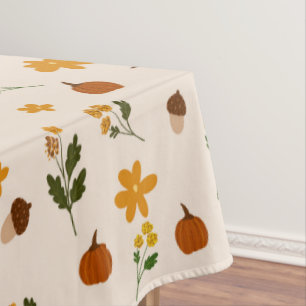 Cottagecore Fall Pattern Tablecloth