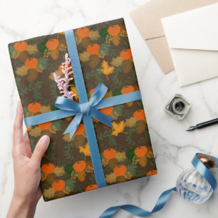 Cottagecore Fall Pattern Wrapping Paper