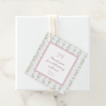Cottagecore Floral Baby Shower Favor Tags