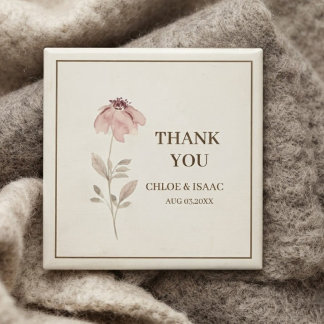 Cottagecore Floral Design Thank You Magnets