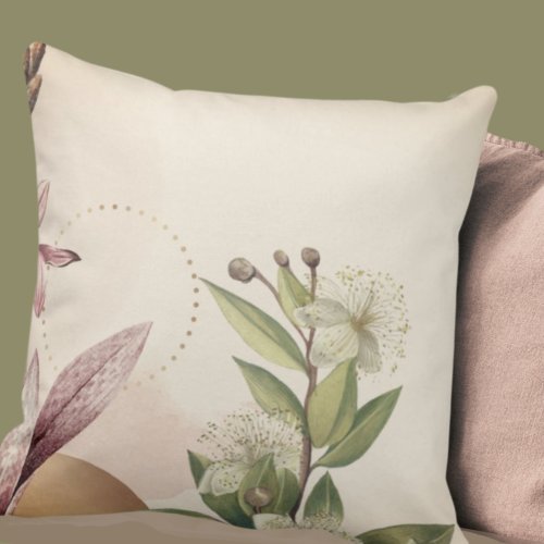 Cottagecore Floral Design  Throw Pillow