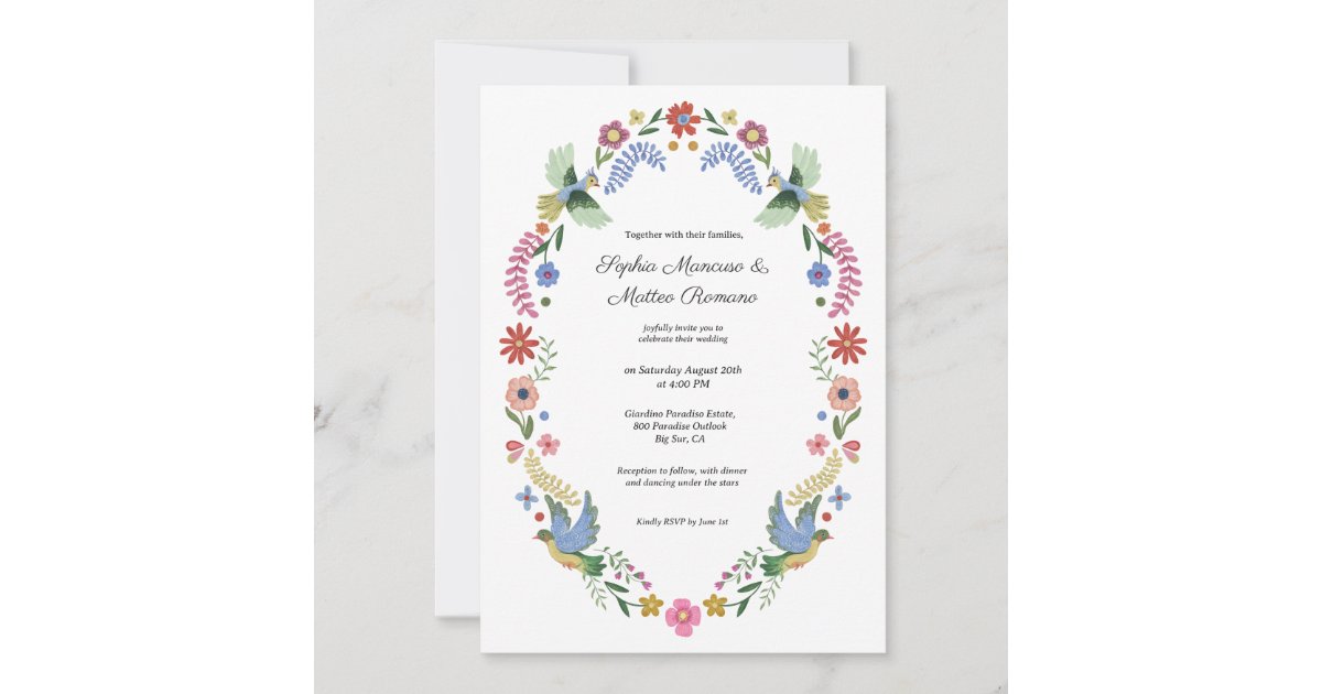 Cottagecore Floral Wedding Invitation | Zazzle