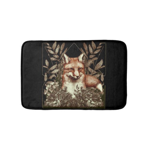 Cottagecore Fox Vintage Bath Mat