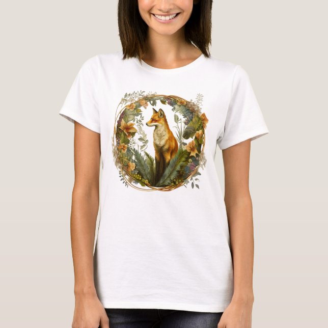 Cottagecore Fox Vintage T-Shirt (Front)
