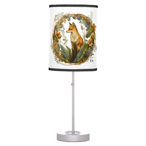 Cottagecore Fox Vintage Table Lamp