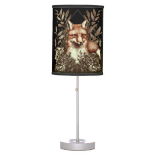Cottagecore Fox Vintage Table Lamp