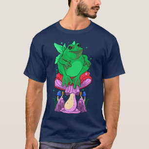 Cottagecore Frog Fairy Mushroom Aesthetic Fairycor T-Shirt