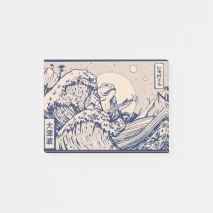 Cottagecore frog in japanese style post-it notes