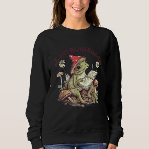 Cottagecore Frog Mushroom Be Gay Read Books LGBTQ Sweatshirt