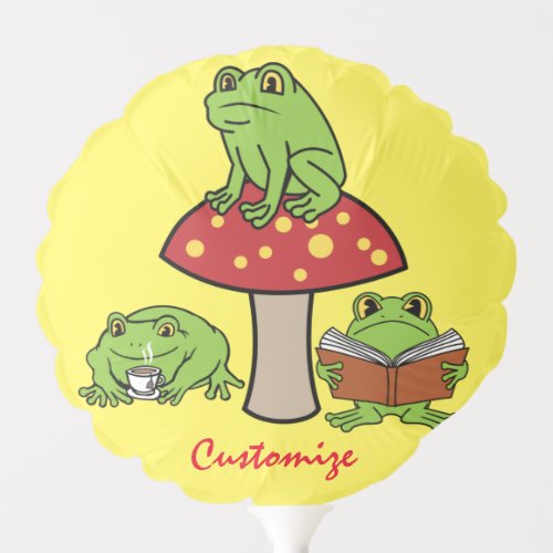 Cottagecore Frogs Thunder_Cove Balloon