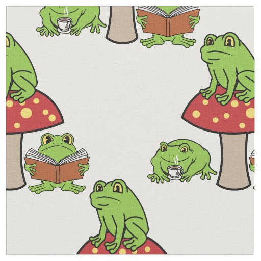 Cottagecore Frogs Thunder_Cove  Fabric