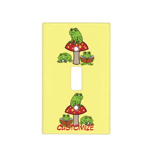 Cottagecore Frogs Thunder_Cove  Light Switch Cover