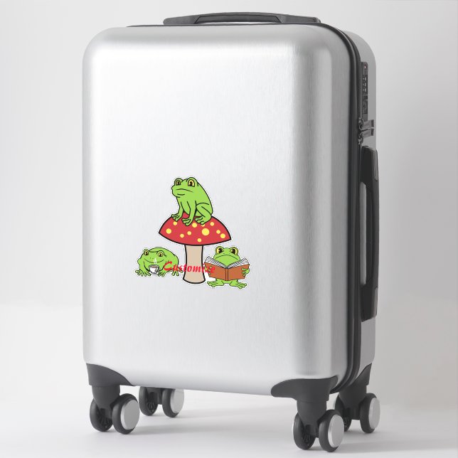Cottagecore Frogs Thunder_Cove  Sticker (Suitcase)