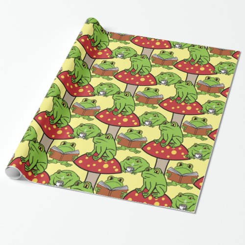 Cottagecore Frogs Thunder_Cove  Wrapping Paper