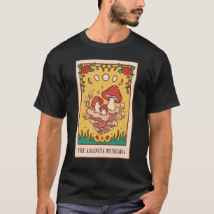 Cottagecore Goblincore Mushroom Fungi Tarot Card M T-Shirt