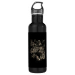 Cottagecore Goblincore Pond Snail Swimming Frog Stainless Steel Water Bottle