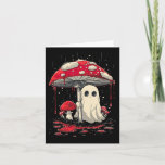 Cottagecore Halloween Shirt Ghost Mushroom Spooky  Card