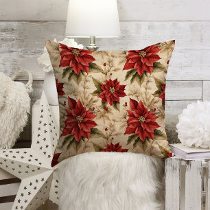 Cottagecore Holiday Pillow Vintage Christmas Vibe