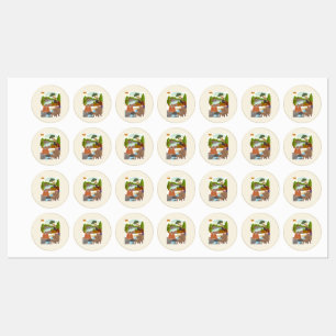 Cottagecore Jungle Animals Kids Clothing Labels -