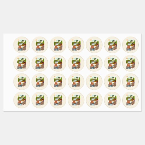 Cottagecore Jungle Animals Kids Clothing Labels -