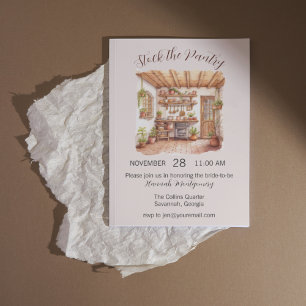 Cottagecore Kitchen Bridal Shower Invitation