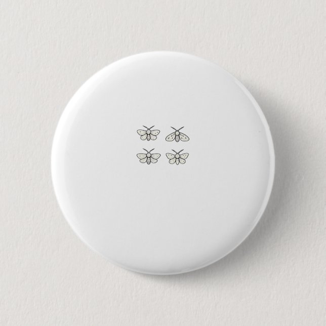 Cottagecore Moths Classic Button (Front)