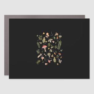 Cottagecore Mushroom Aesthetic Academia Goblincore Car Magnet