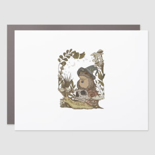 Cottagecore Mushroom Botanical Witchy Frog Goblinc Car Magnet