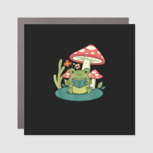 Cottagecore Mushroom Forest Toad Goblincore Mycolo Car Magnet